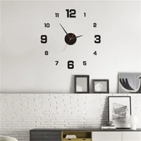 Digital Clock Luminous Modern Watches Home Decoration DIY Living Room Families Wall Decor Stereo Frameless Bedroom Clocks Garden 6