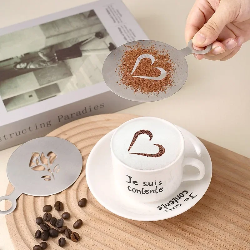 Stainless Steel Personalised Stencil  Stainless Steel Coffee Stencils - 5  Pcs - Aliexpress