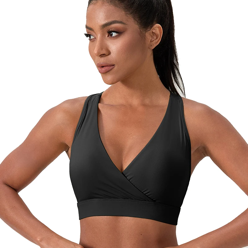 Customize Sports Bra Impact Professional Shock-proof Running Crop Top Yoga Fitness Gym Quick Dry Vest with Removable Pad