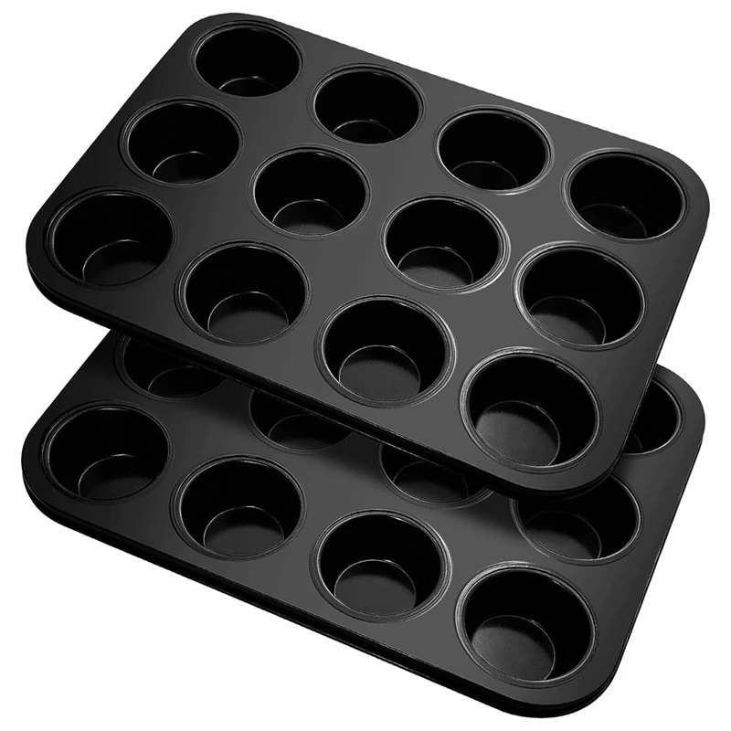 Muffin Tray Carbon Steel Muffin Tray Muffin Baking Mould Pack Of 2 For muffin-tray-carbon-steel-muffin-tray-muffin-baking-mould-pack-of-2-for