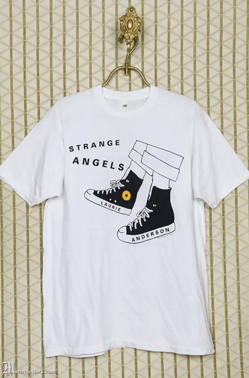 T-Shirt Hitachi Anderson, T-Shirt Strange Angels Tour, White, Lou Reed, Velvet Underground, New Wave, Brian Eno, Grace Jones, T