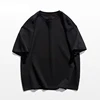 High-quality Men's T-Shirt 100% Cotton T Shirt Men Women Solid Color Basic Casual Clothing Big Size Short Sleeve Black White Top 3