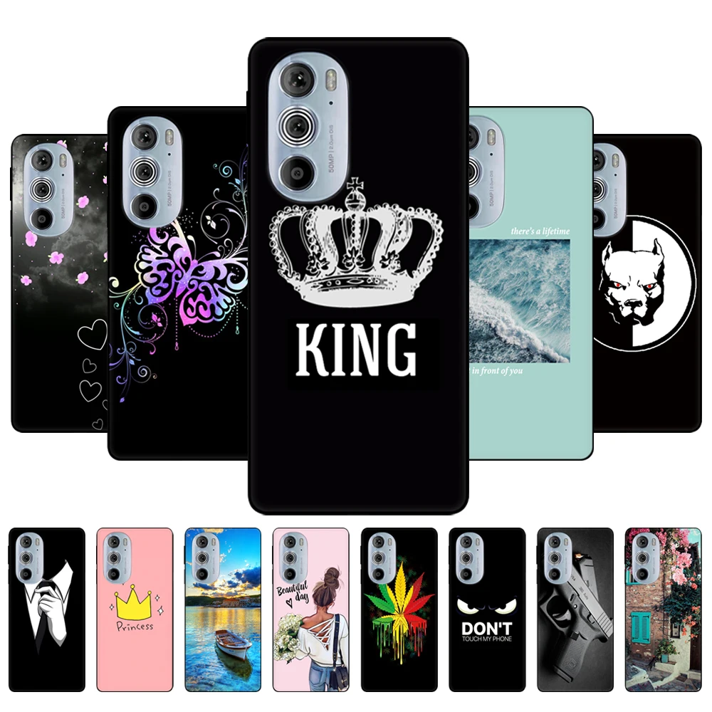 Per Motorola Edge 30 Pro Cover Posteriore Del Telefono Per Motorola Edge Plus 2022 Custodia Edge30Pro 5G Edge + Custodia Morbida In Silicone Nero Tpu