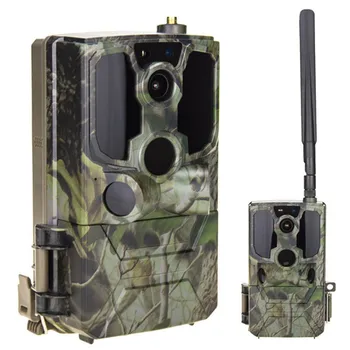 4G LTE, videocamera cellulare per la fauna selvatica HD da 2,7K, trappole fotografiche con visualizzazione dal vivo, archiviazione nel cloud, impostazione dell'app per la sicurezza domestica