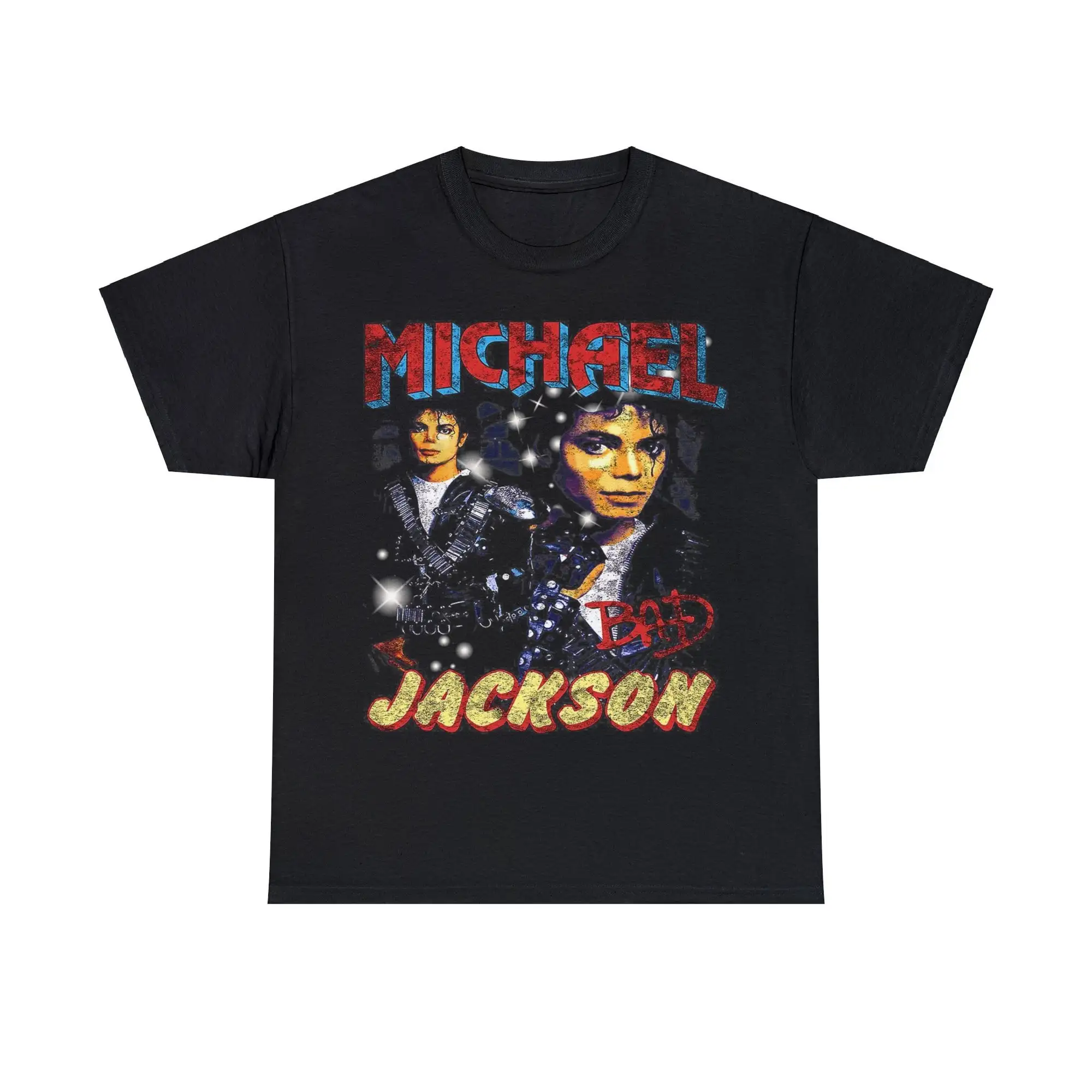 Michael Jackson T Shirt Vintage Anni '90 Black Thriller Tribute For Fans