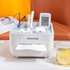 Tissue Box Desktop Napkin Holder Dustproof Tissue Paper Organizer With Lid Home Office Stationery Storage Box Desk Organizer 3
