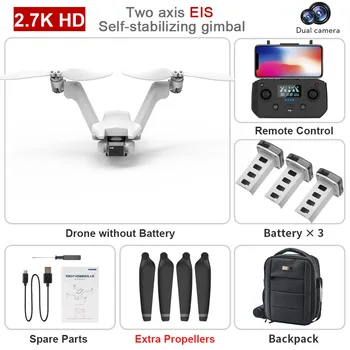 L100 Drone 1200m doppio rotore senza spazzole veicolo aereo senza equipaggio GPS HD EIS 2 assi Anti-Shake Gimbal Drone aereo