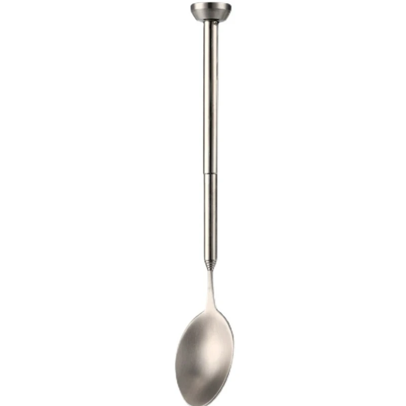 Stainless Steel Retractable Bar Spoon Bar Tools Bartender Cocktail Mixing Spoon Telescopic Extendable Long Pocket