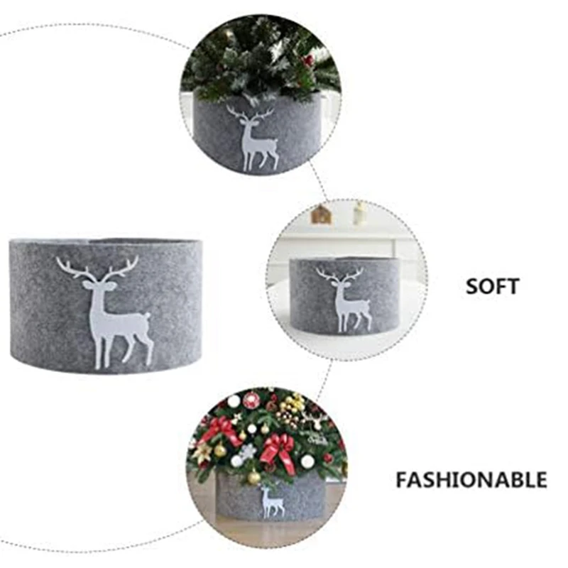 Tree Stand Christmas Tree Foot Cover Christmas Skirt For Under Trees Decoration Collar