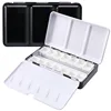 Empty Metal Watercolor Tin Palette Box With 14/26/52pcs Detachable Empty Watercolor Half Pans For DIY Travel Watercolor Palette 5