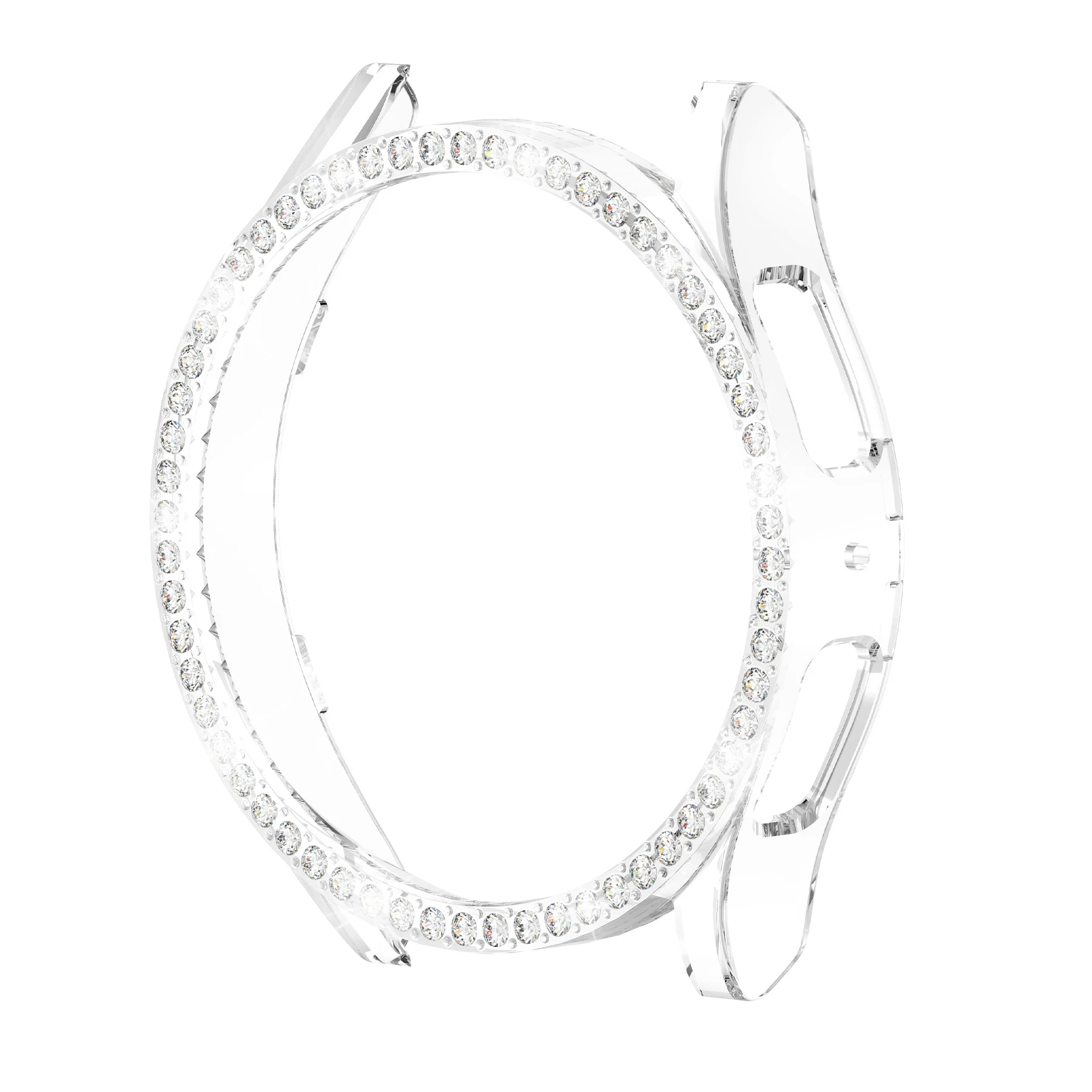 Luxuriöse Single Diamond Case für Samsung Galaxy Wacth7 44 mm Schutzhülle PC ausgehöhlte Hülle für Galaxy Wacth4 5 6 40/44 mm – Detail 8