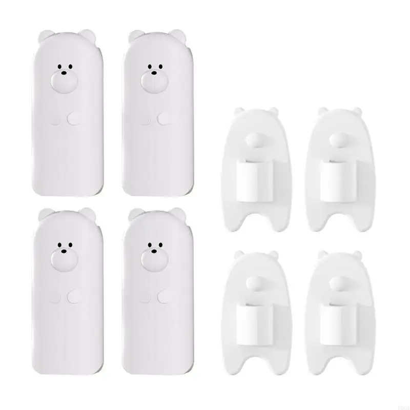 4Pcs Door Stoppers Baby Safety Door Lock Guard Cartoon Bear Finger Protector Pinch Guard for Kid Finger Protections