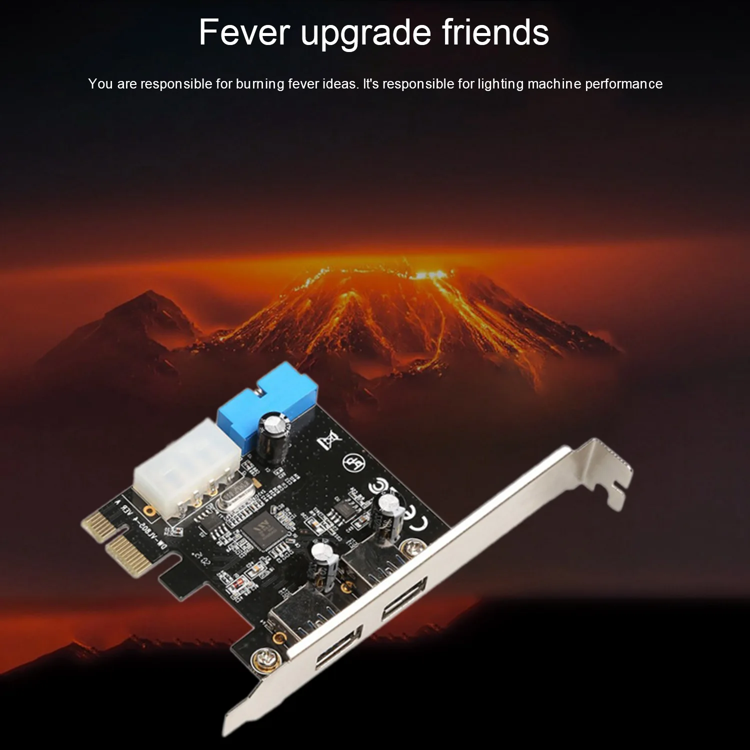 마더보드 확장 카드, 데스크탑 20 핀 전면 인터페이스, Pci-E to Usb3.0 확장 카드