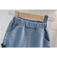 Baby Girl Jeans Fashion Flare Trousers Baby Girl Long Pants Spring Children Trousers 12 3 4 5Yrs Toddler Girl Single Layer Jeans 5