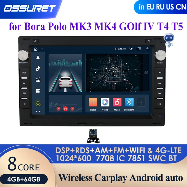 QSZN For Volkswagen Polo Mk4 IV 4 2001 - 2009 Car Radio Multimedia Video  Player GPS 4G Carplay Android 12 Autoradio 2K QLED DSP - AliExpress