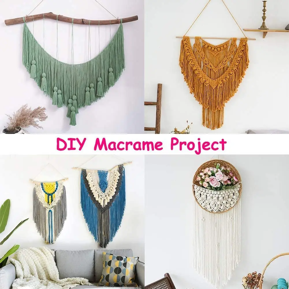 100M/Roll 2MM Macrame Cord Cotton Rope String Thread DIY Twine Crafts For Home Handmade Sewing Wedding Decoration Supply cotton rope macrame cord