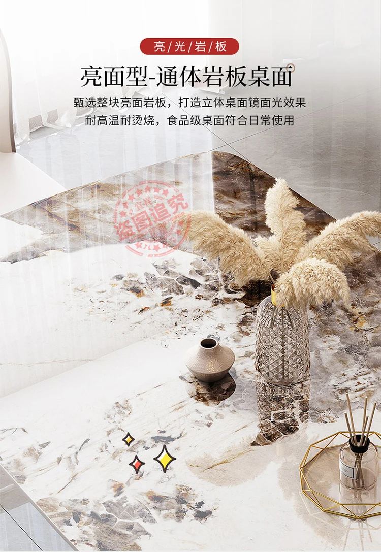 Description Picture 6 of itemModern Side Desk Dining Tables Console Garden Center Hallway Dining Tables Marble Balcony Juegos De Comedor Furniture WJ20XP