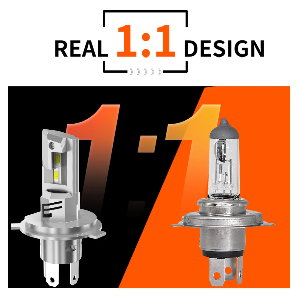 60W/2PCS 60000LM H4 H19 LED Headlight Bulbs w/ Fan Car Headlamps 9003 HB2 P43T HS1 Hi/Lo Beam 6000K 12V