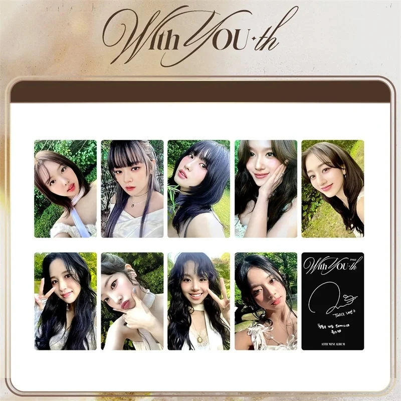 KPOP 9pcs/set TWICE Mini 13 Album With YOU-th Album LOMO