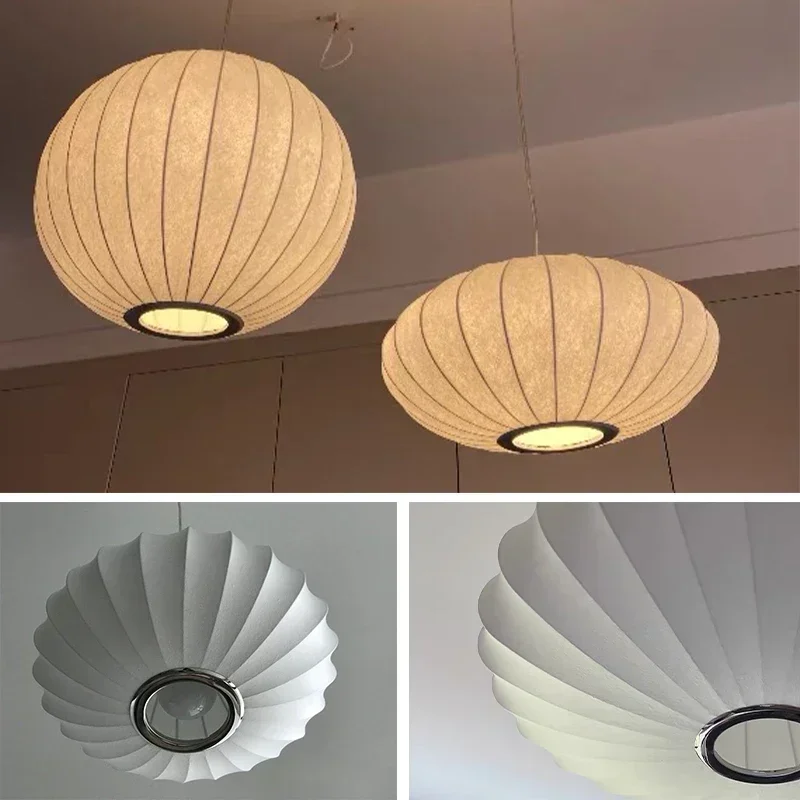 Silk LED Pendant Lamp Denmark Designer Modern Hanging Light for Living Room Hotel Restaurant Factory Direct High-End Home Decor 5