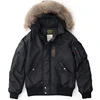 Amekaji Vintage N-2B Flight Jacket Men Winter New Multi-pocket Hooded Jacket Retro Casual Detachable Hood Zipper Cardigan Coat 6