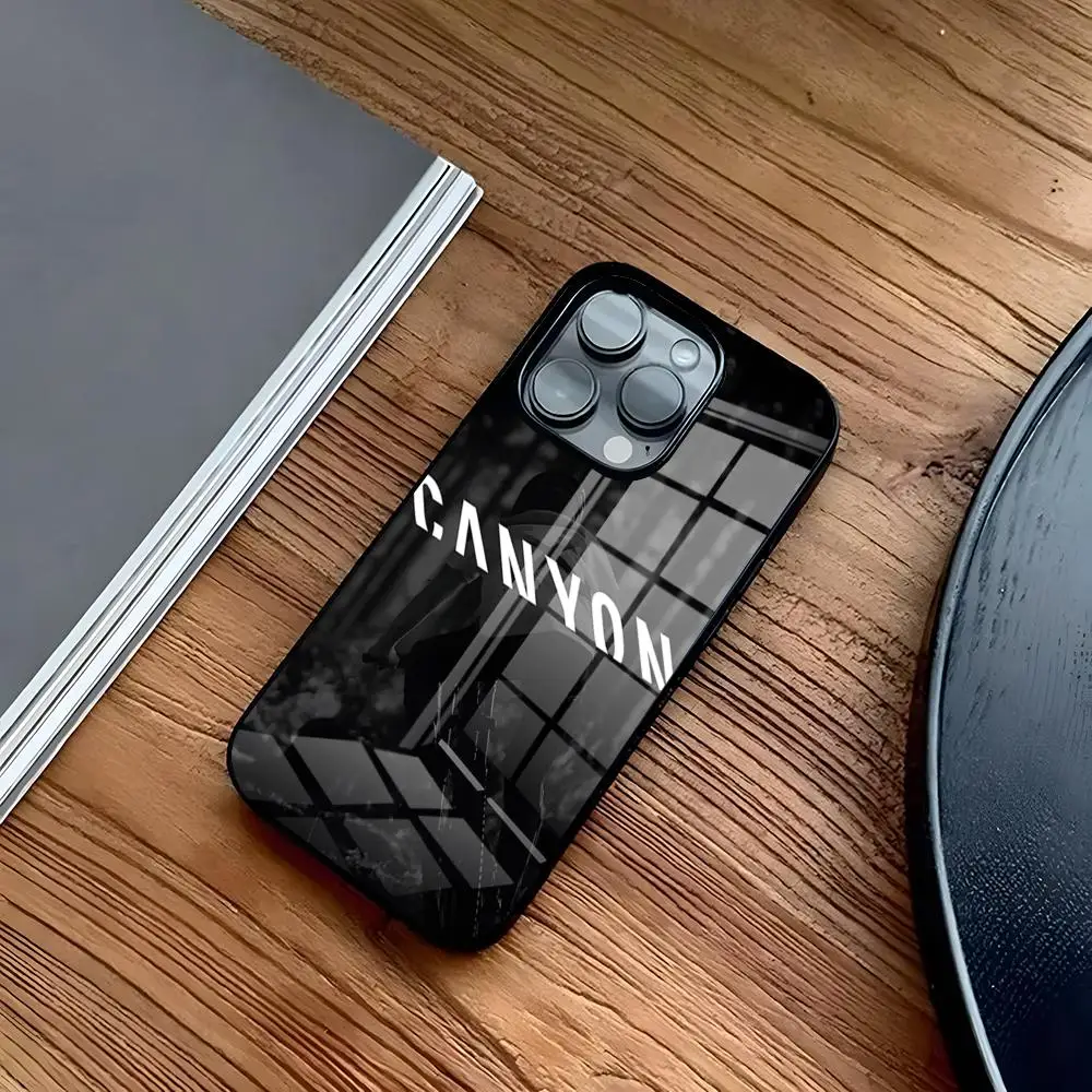 Enhanced Glass Design Phone Case with C-Canyon Pattern