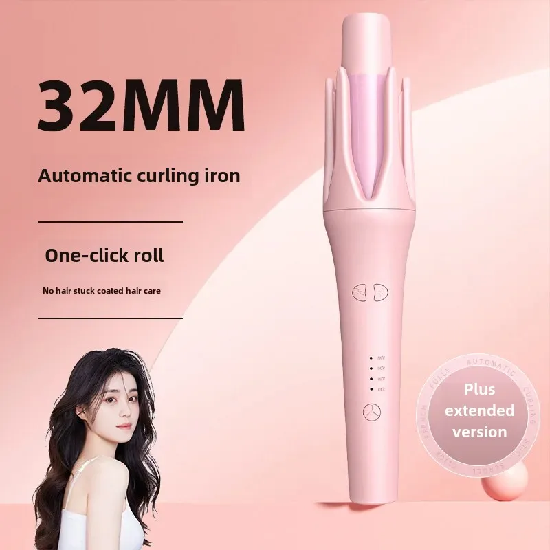 Automatic Curling Iron Electric Rotating Hair Damage-Free Big Wave Curling Electric Negative Ion Hair Iron For Home Use
