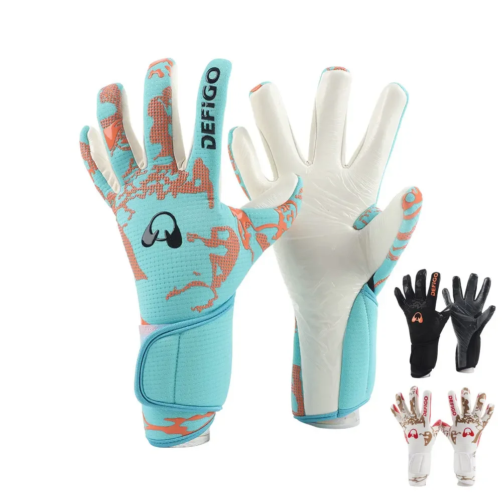 Goalie Gloves Latex Soccer Goalie Goalkeeper Gloves Anti-slip Thicken Football Glove Protection Goalkeep Soccer Equipment