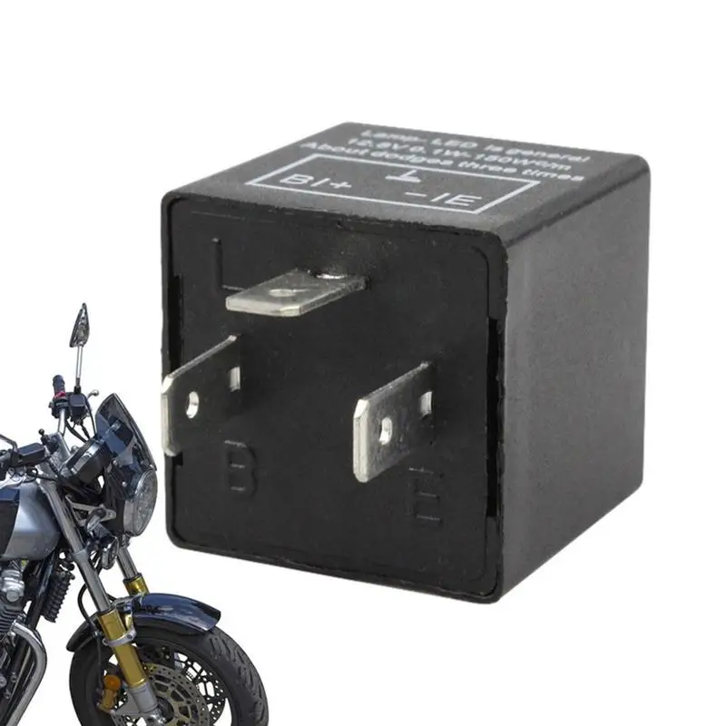 

Motorcycle LED Flasher Relay Motorcycle Turn Signals Light LED Flashing Converter Bike Adjustable Flasher Relay For Turn Signals