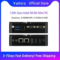 12Th Gen 4 Core Mini Computer Host Celeron J6413 J6426 Intel N100 N95 2* Giga RJ45 Lan 3*4K Display 2*COM Fanless Industrial PC 1