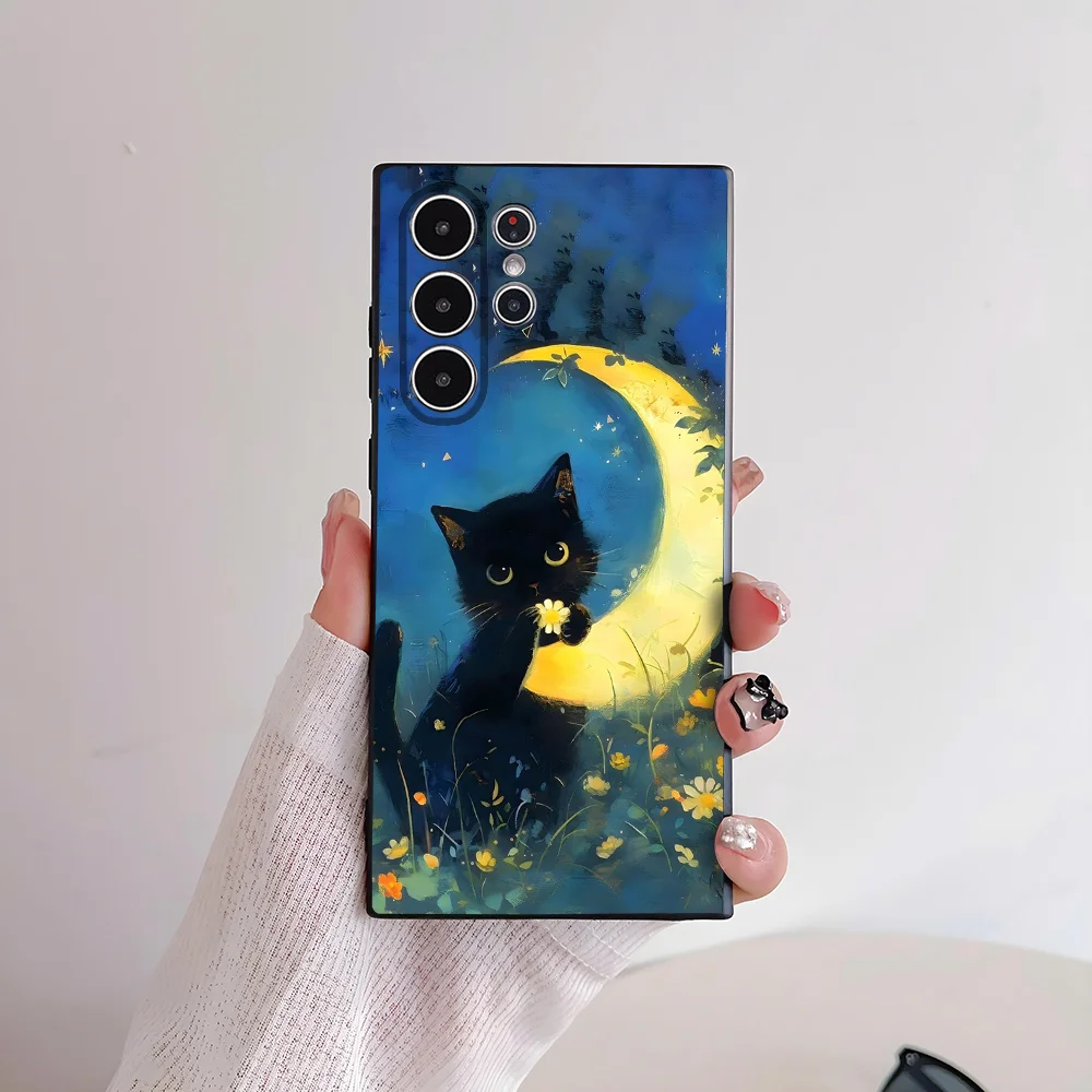 Van ART G-Gogh Cat-Themed Soft TPU Phone Case