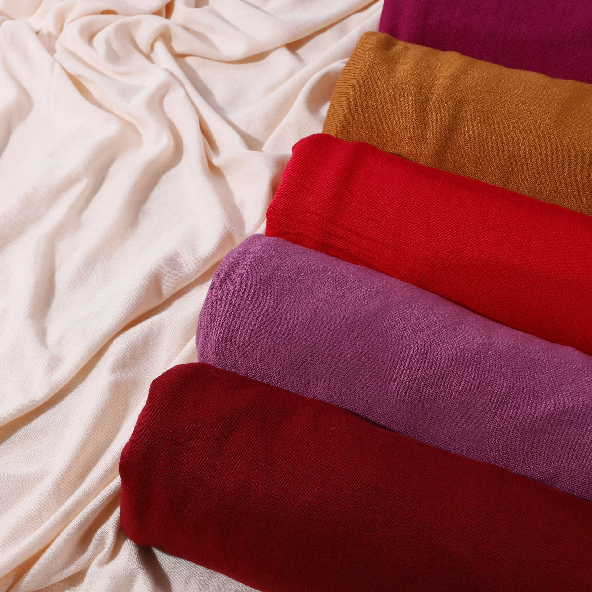 High Quality Mercerized Cotton Jersey Long Head Scarf for Women, Pullover Sandstorm Protection Warm Wrap