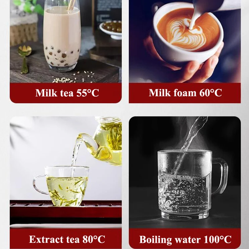 Multi-functional 12L Water Dispenser Machine Double Nozzle Steam Milk Foam Machine Hot Water Boiler Tea Brewing Machine 6