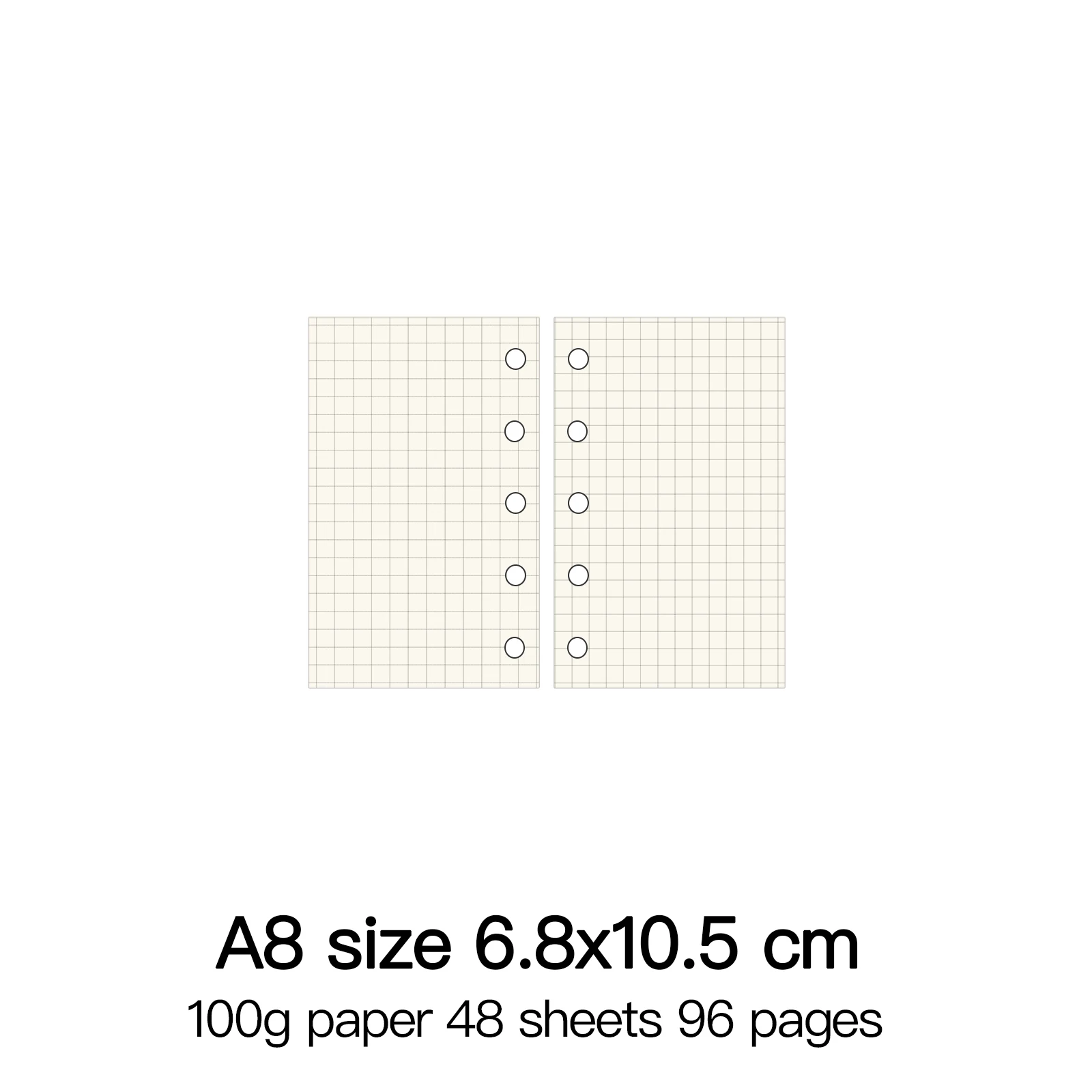 Premium Loose Leaf Spiral Notebook with High-Quality 100g Paper Inserts