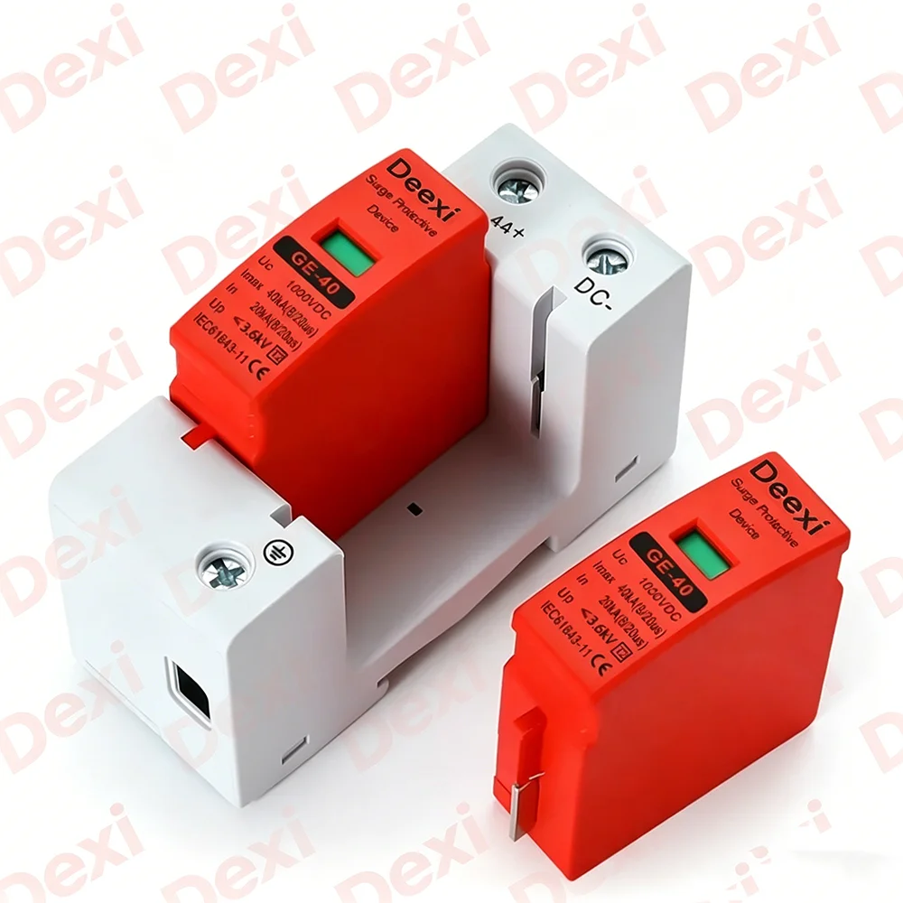 Dual Pole Surge Protective Device | 20KA-40KA Voltage Protector | Solar PV Photovoltaic Lightning Arrester