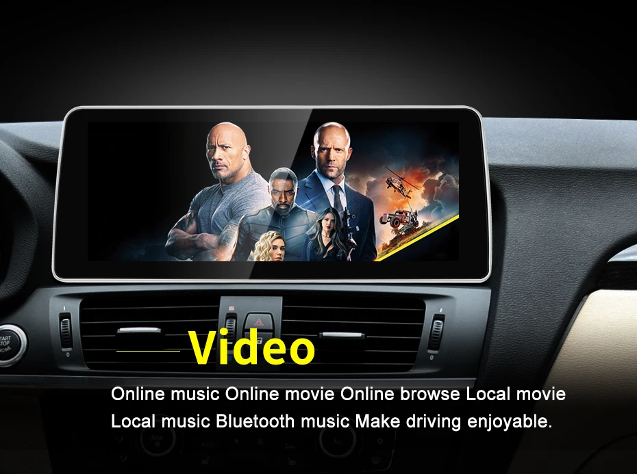 Factory Price ID8 12.3" Android11 Car Multimedia For BMW X3 F25 X4 F26 Car Video