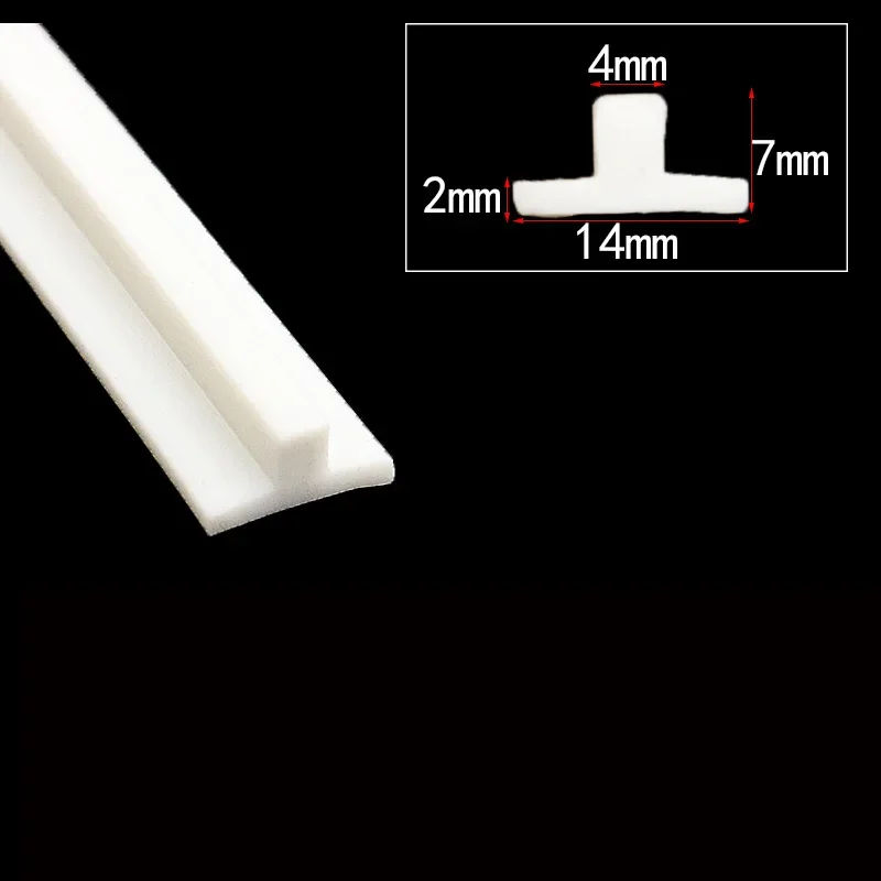 T Shape Silicone Sealing Strip Rubber 1m/5m/10Meter Waterproof Heat Resistant