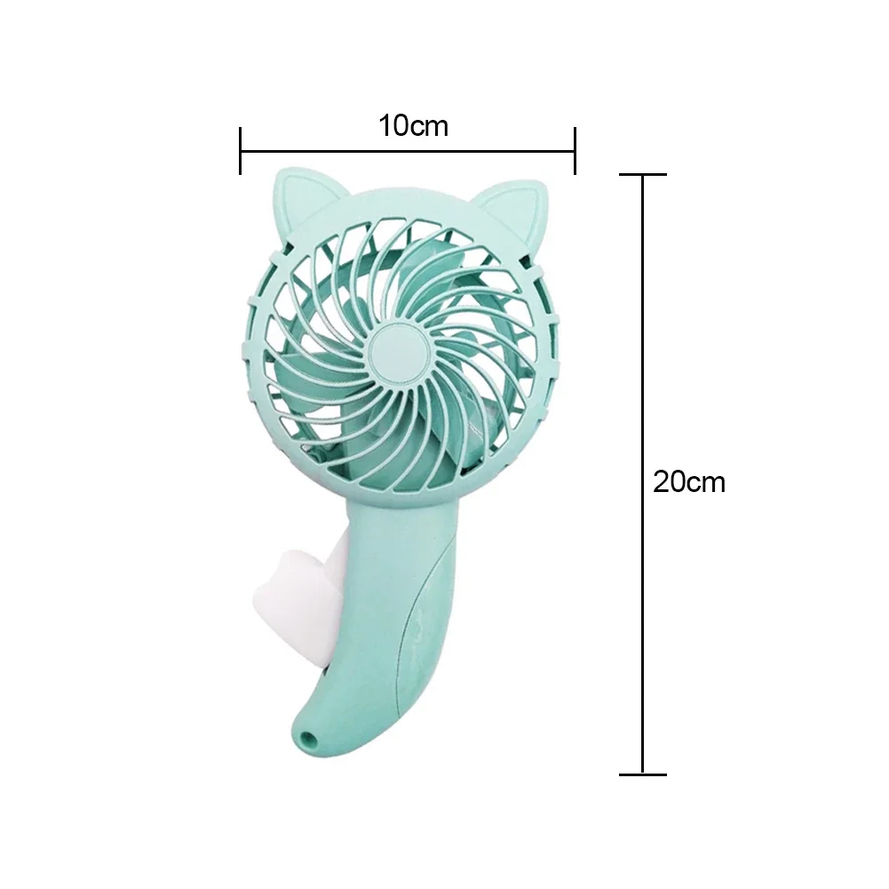 Compact Portable Handheld Cartoon Fan - Battery-Free Cute Cooling Fan