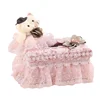 Lace Cloth Tissue Boxes Pink Originality Paper Drawer Box A Living Room Restaurant Kitchen Desktop Toilet Paper Storage Box 6