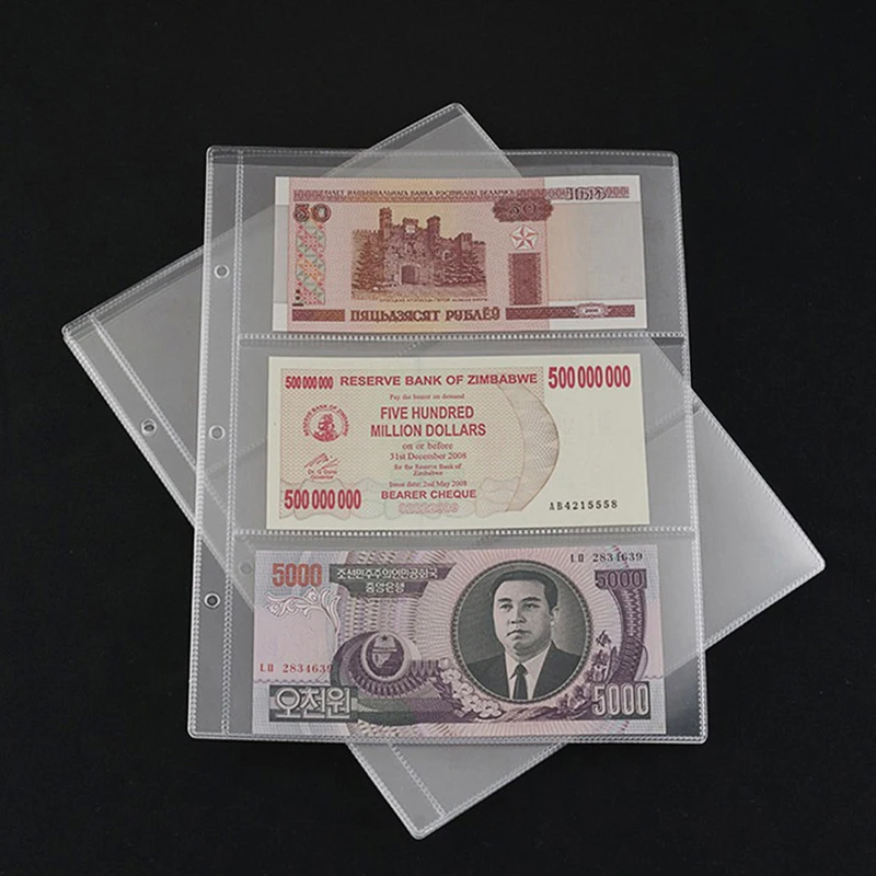

1 шт., альбом для бумажных денег, 3 отделения