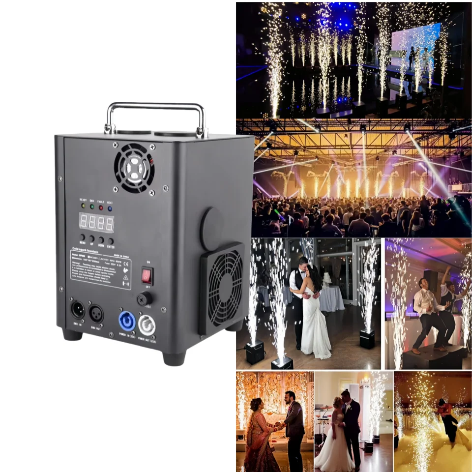 2x 700W Cold Spark Machine Party Stage Sparkle DJ Party - Foto 11