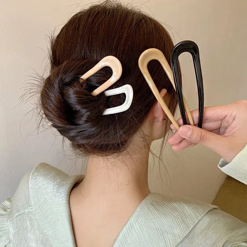 Chinese Style U-shaped Hairpin Set 7-piece Everyday Use