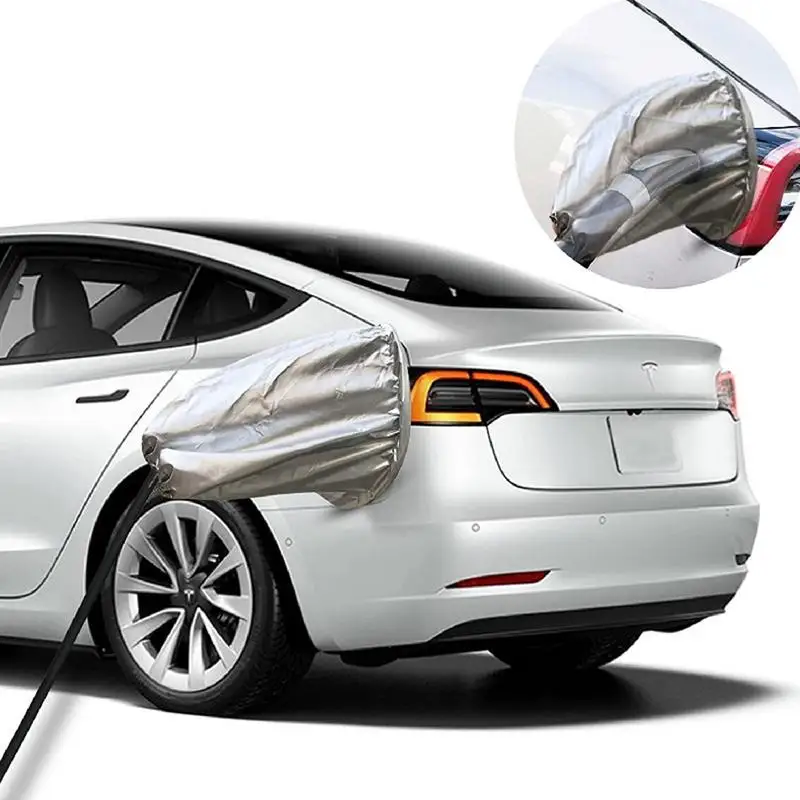 EV Charger Cover EV Charger Car Cover Rainproof Waterproof Car Charging Port Magnetic Adhesion Fit For Electric Vehicles