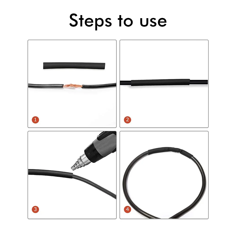 ZIShan 127-530pcs Tube Thermoresistant Tubing Wrapping Kit Electrical Connection Wire Cable Insulation Sleeving Thermoretractile heat shrink tube
