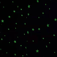 1Panel, Luminous Star Curtains, White Curtains Perforated, Luminous at Night, Modern Style Luminous Star Luminous Gauze Curtains for Living Room and Bedroom Kidsren's Curtains Nursery 2