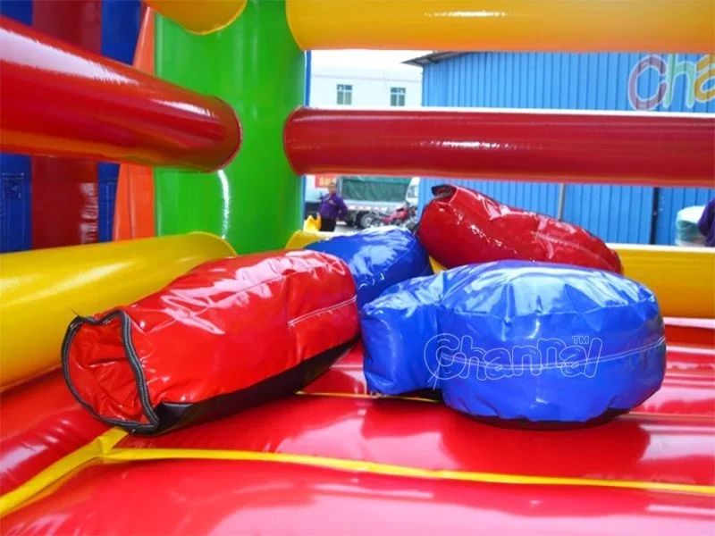 kids inflatable double boxing ring bouncer jumper,inflatable fighting wrestling rings sport game inflatable boxing ring for sale
