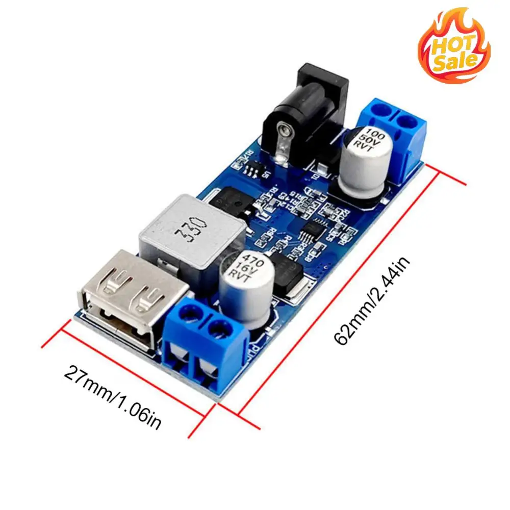 DC-DC 24V/12V 5V 5A 스텝다운 전원 공급 장치 벅 컨버터 USB 전원 벅 모듈 휴대폰용 스텝다운 전원 공급 모듈
