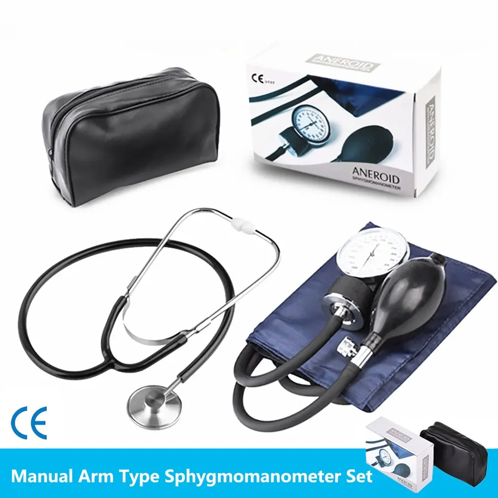 Blood pressure monitor 1 Set Sphygmomanometer Portable Accurate Tester Professional Blood Pressure Monitors Manual Blood Pressure Gauge