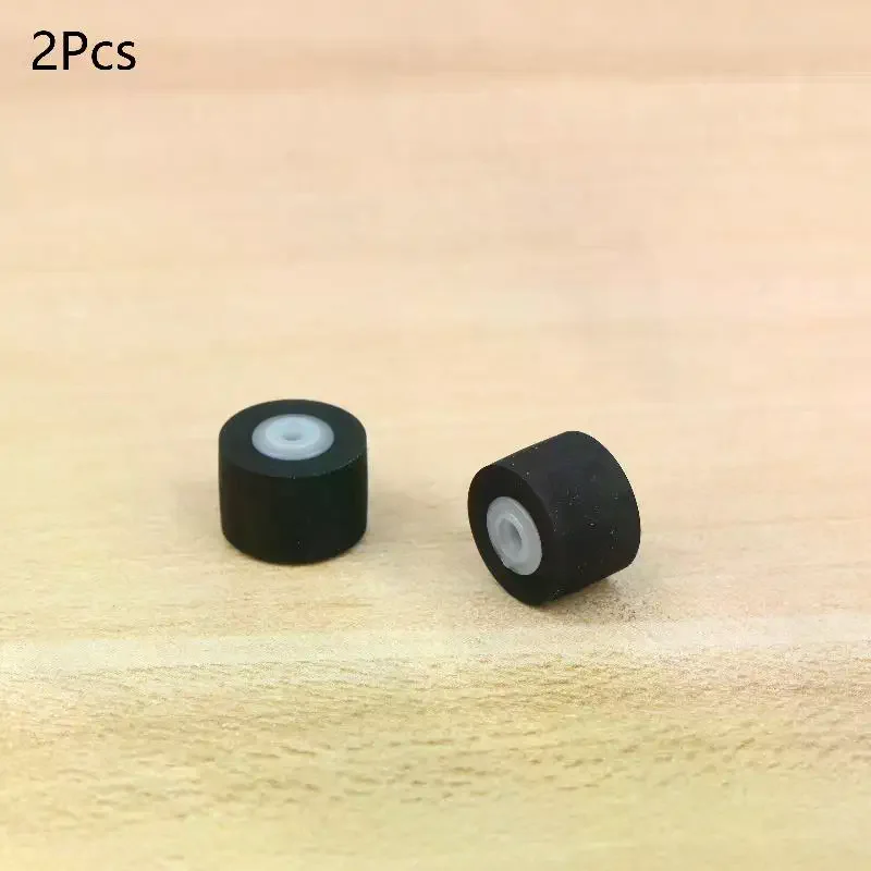 2Pcs 10.5x7.2x6.5x2mm 테이프 레코더 카세트 플레이어 용 고무 압력 롤러 워크맨 압력 레코더 플레이어 액세서리
