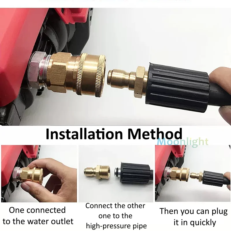 1PCS High Pressure Washer M14 M18 M22 Adapter Quick Connector Quick Release Fitting Power Washer Fast Connection Quick Coupler AliExpress
